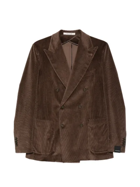Tagliatore double-breasted corduroy jacket Brown 1SMC20K020002V