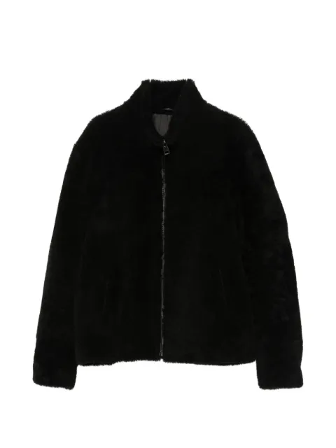 ERALDO high-neck shearling jacket Black ERICKMERINO