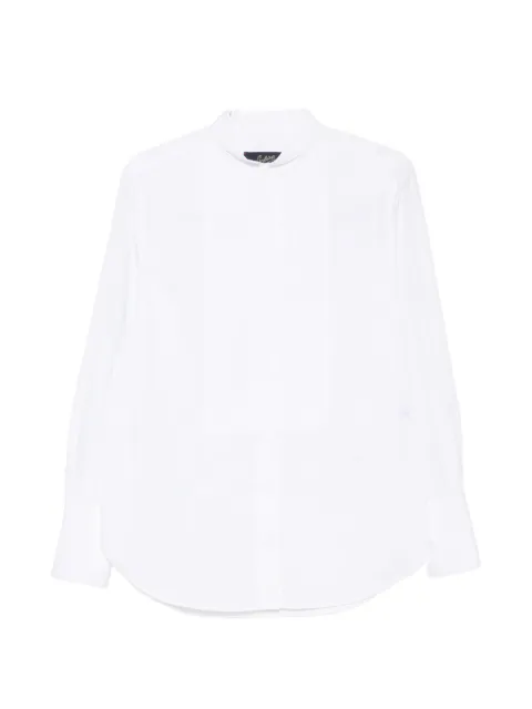 Seafarer bib-front band-collar shirt White SWC0128TCF0033
