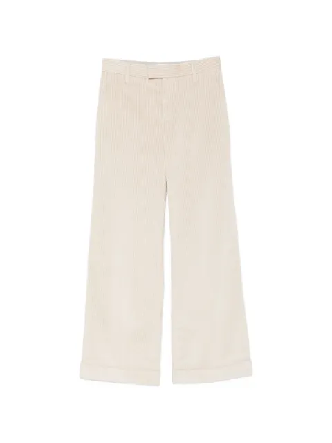 Brunello Cucinelli corduroy wide-leg trousers Neutrals MA180P8492C9815