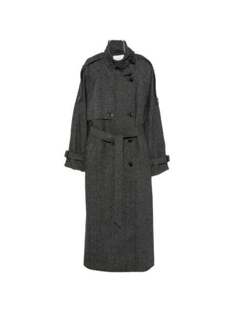 Gestuz herringbone belted coat Grey 10911241