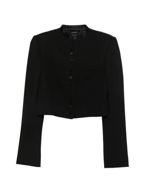 TOM FORD button-up cropped jacket Black GI3177FAX1667