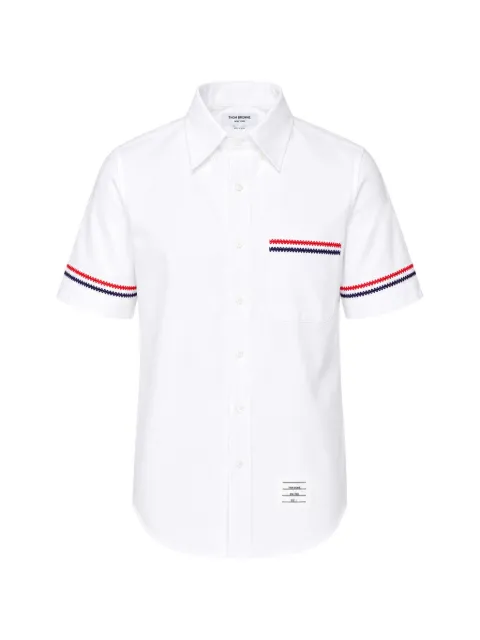 Thom Browne RWB-stripe shirt White MWS252EE1699