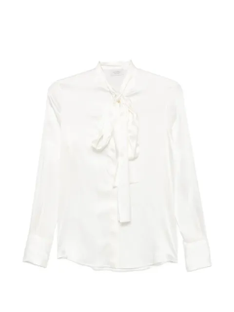 Mazzarelli pussy-bow silk blouse White MARIACONFUSCIACCA290