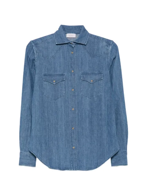 Mazzarelli western-style denim shirt Blue CANVASBL2