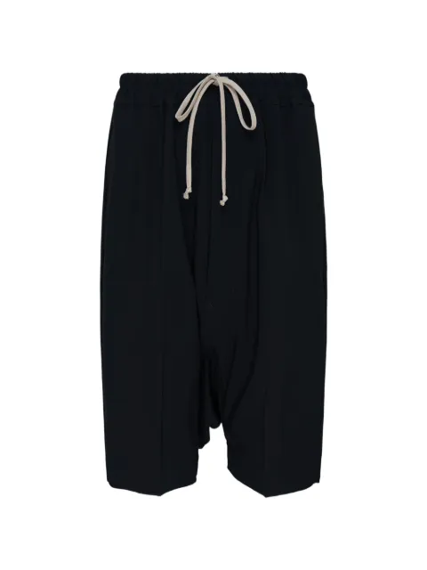 Rick Owens Pods drop-crotch shorts Black RU02F4384HY
