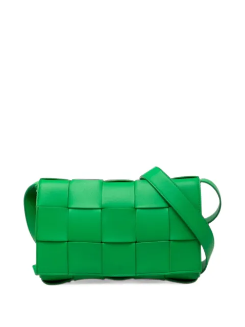 Bottega Veneta Pre-Owned 2012-2026 Nappa Intrecciato Cassette crossbody bag Green 2J4JYTTHS8QL6MC2