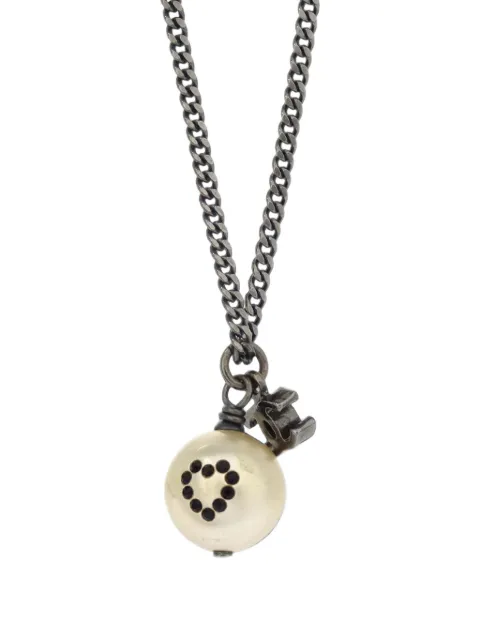 CHANEL Pre-Owned 2008 CC faux-pearl necklace Silver 168304