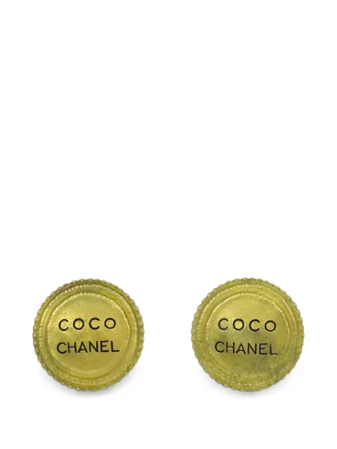 CHANEL Pre-Owned 1994 Coco Chanel clip-on earrings Gold 168292