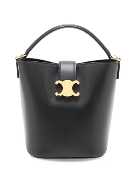 Celine Pre-Owned 2000-2026 Small Smooth Calfskin Louise Bucket Bag satchel Black Z8KKQE5FGTRF69YU