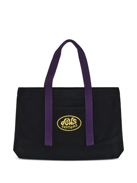 Deus Ex Machina Mazey logo-embroidered tote bag Black DMP257952BLK