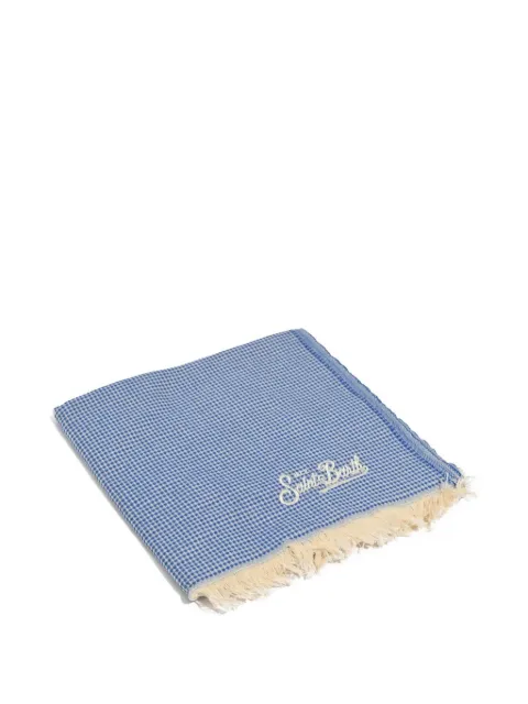 MC2 Saint Barth Diamond Waffle beach towel Blue FOUT01701497L