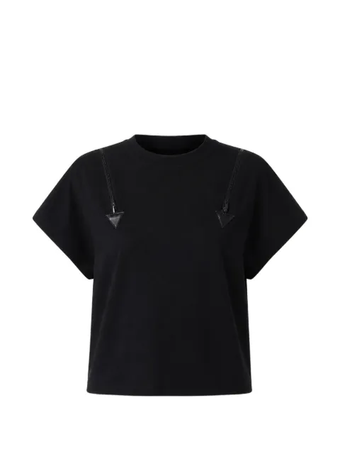 Iceberg zip-detail T-shirt Black F0316307
