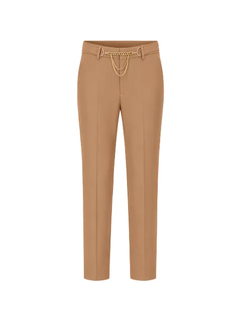 LIU JO chain-link tailored trousers Neutrals WF3091T7982