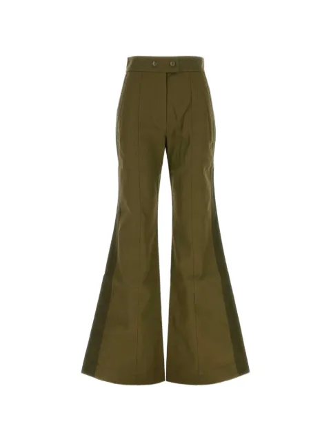 ZIMMERMANN Valiant flared trousers Green 9776PF261