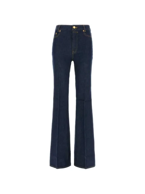 ZIMMERMANN logo-embroidered flared jeans Blue 9482PF26R