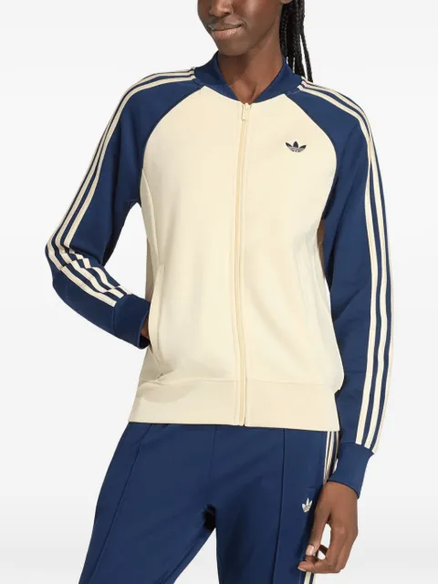 adidas classic side-stripe track jacket Neutrals KS4716