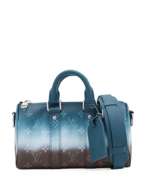 Louis Vuitton Pre-Owned 2026 Monogram Pigment Keepall Bandouliere 25 satchel Blue O7T9PIOHLEWANSLZ