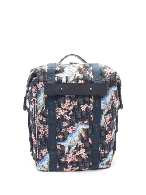 Christian Dior Pre-Owned 2021-2026 Dior Sorayama Oblique backpack Blue LWG69G1Q7DFNPAY8