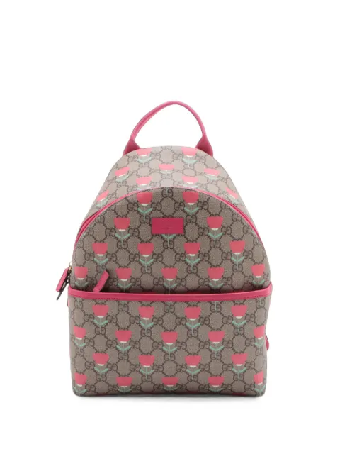 Gucci Pre-Owned 2016-2026 GG Supreme Kids Flower backpack Neutrals U6F3FOMXFXA8XWFD