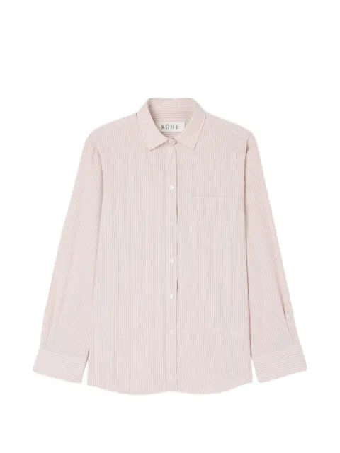 Róhe striped button-down shirt Pink 42119074