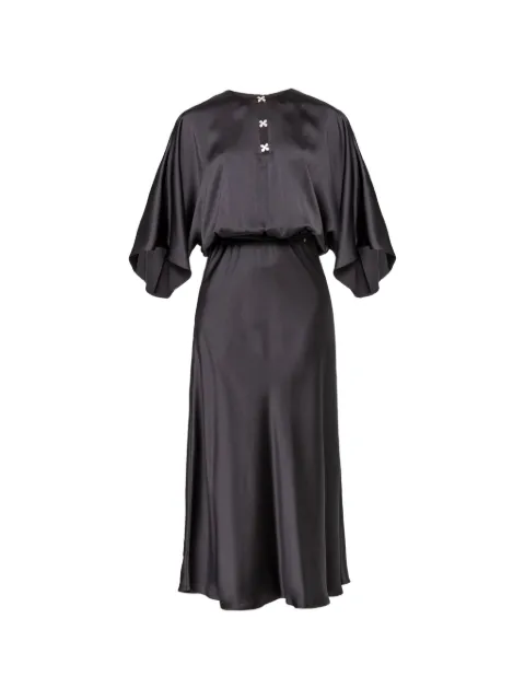 NISSA satin midi dress Black RC16995