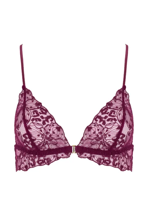 Fleur Of England floral-lace bra Red VIOLABOUDOIRBRA