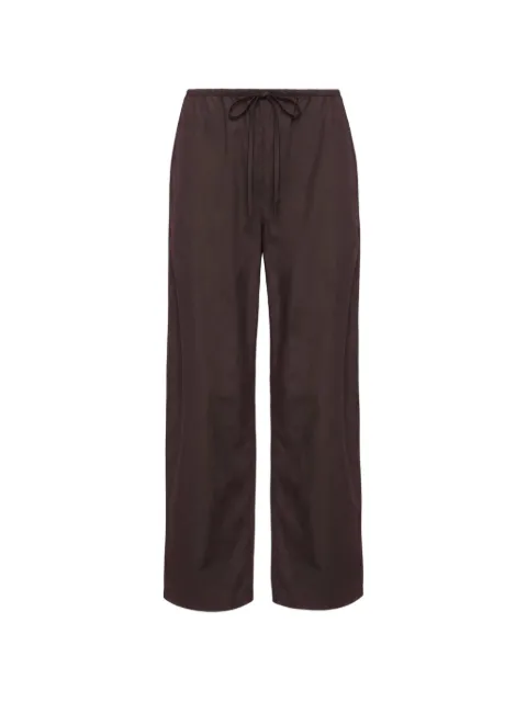 LESET Kyoto drawstring trousers Brown LB317BKYOTO