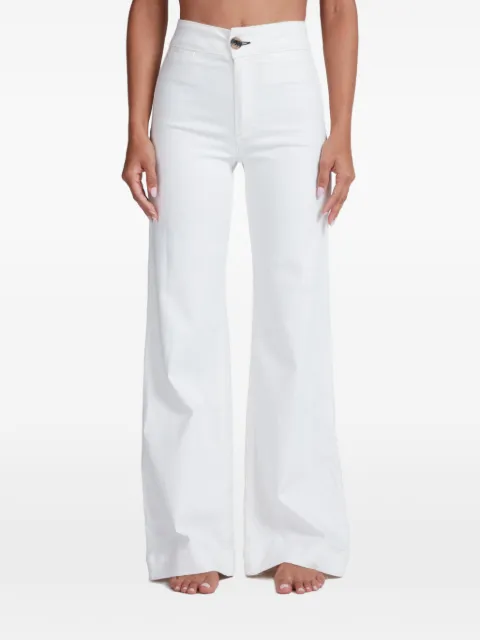 ASKK NY Brighton high-waisted wide-leg jeans White W1236K868