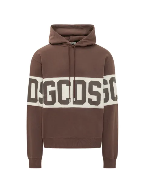 GCDS logo-band hoodie Brown Z0MLQE138F004