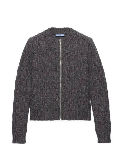 Prada wool and alpaca cardigan Grey P25O53SOOO6832