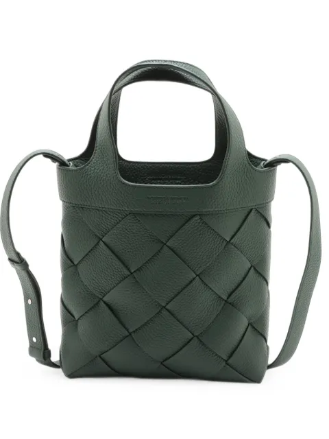 Bottega Veneta Pre-Owned 2012-2026 Small Leather Diago satchel Green WHYO0VYOK6XB4L11