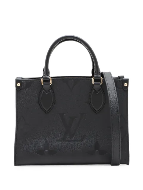 Louis Vuitton Pre-Owned 2021-2026 Monogram Empreinte Onthego PM satchel Black KGJX4Y7WA1HAYJG1