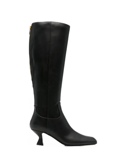 Sergio Rossi rear zip-fastening knee-high boots Black B16641MMVN131101000