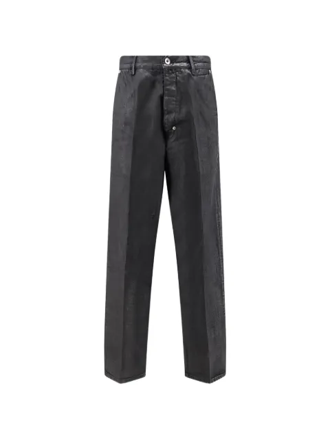 Rick Owens DRKSHDW Joris waxed jeans Black DU02F6356BW99X