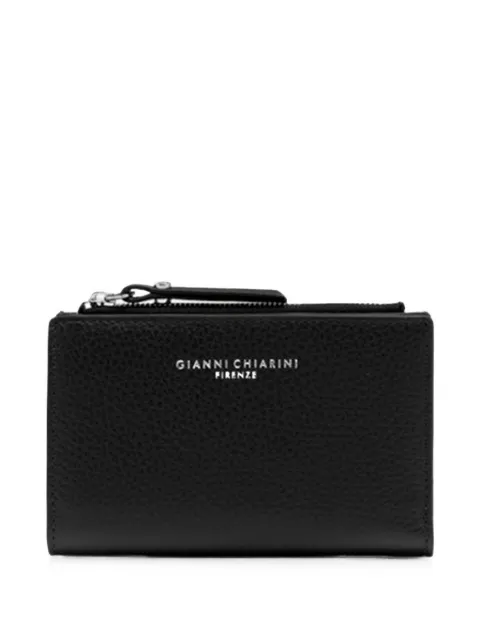 GIANNI CHIARINI Dollaro pebbled-leather wallet Black PF6003RNG