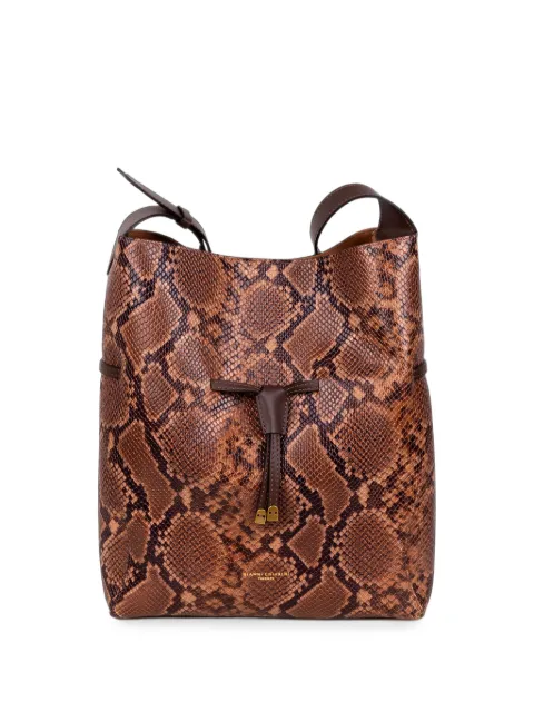 GIANNI CHIARINI large Sienna animal-print drawstring shoulder bag Brown BS12597