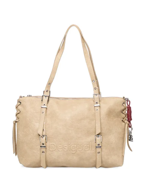 Desigual large shopping tote bag Neutrals 26WAXP49