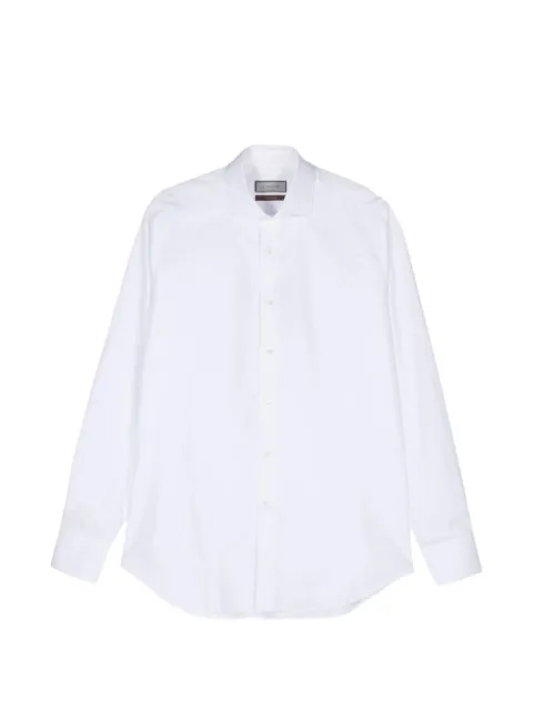 Canali Impeccabile spread-collar long-sleeve shirt White GR03299