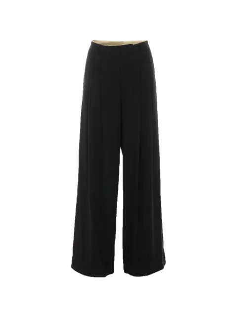 Eleh pleated wide-leg trousers Black 0271