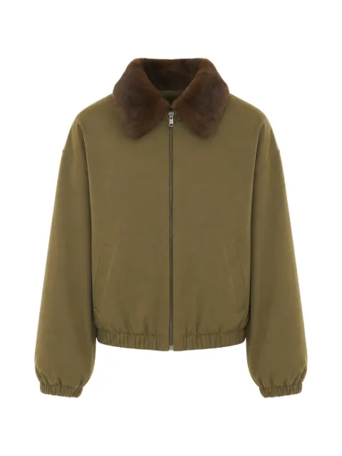 Eleh faux-fur collar jacket Green 0010MILITARE