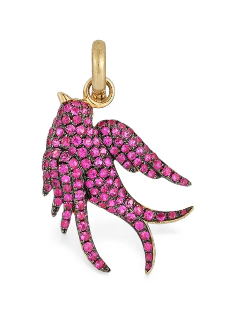 Storrow Jewelry Birdie ruby charm Gold JK2RUB