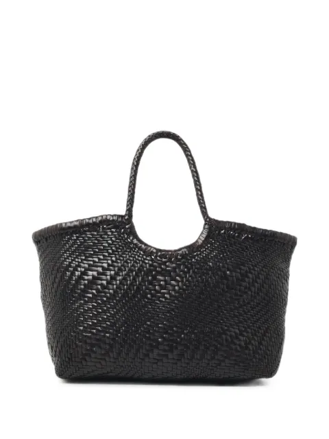 DRAGON DIFFUSION Nantucket Optical woven tote bag Brown 8823