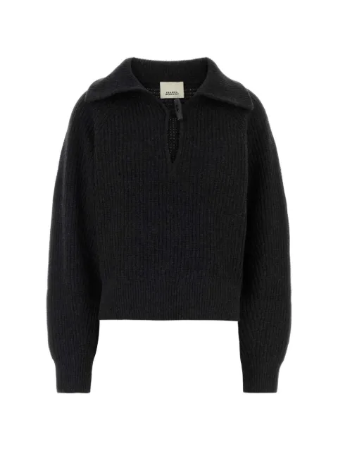 ISABEL MARANT Miranda ribbed-knit sweater Black PU0949FAB1L07I