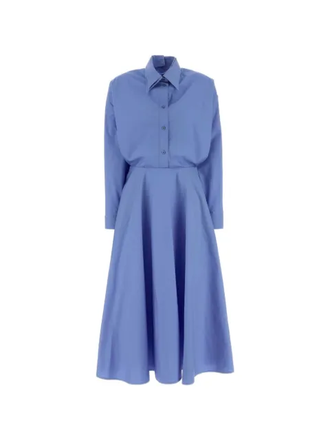 Balenciaga poplin shirt midi dress Blue A0028GTRM28