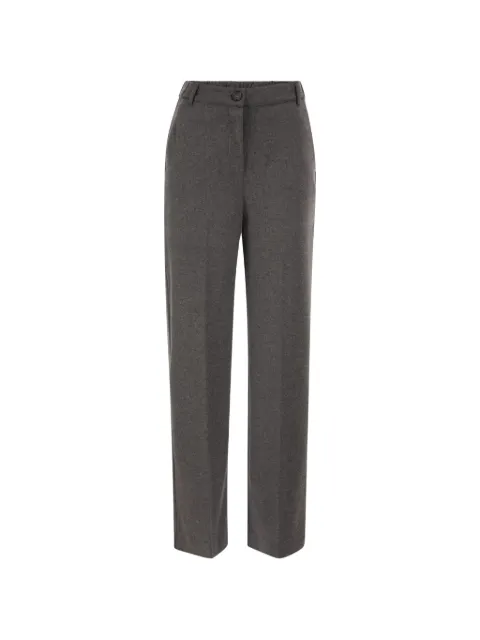 Weekend Max Mara stretch-jersey straight-leg trousers Grey 2625786032600