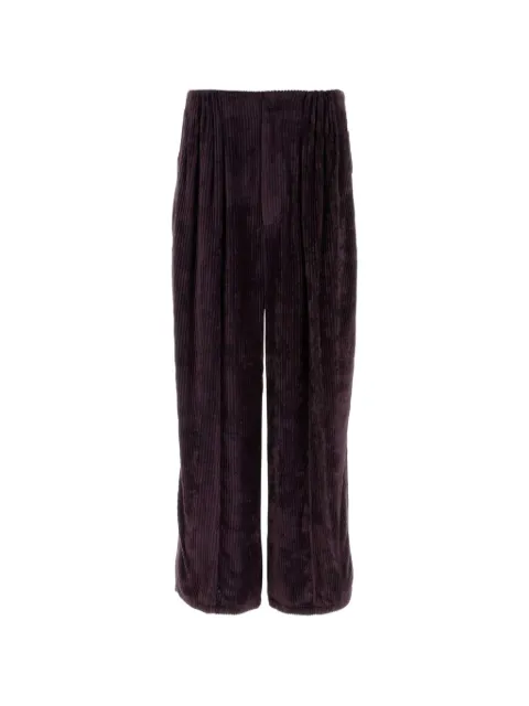 Giorgio Armani corduroy wide-leg trousers Purple GM004542TE23799