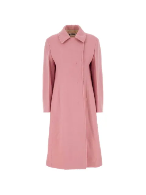 Jil Sander concealed-fastening wool coat Pink J02AA0198J40332