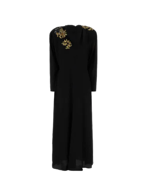 ISABEL MARANT Samsha floral-embroidered dress Black RO1096FAD3J04I