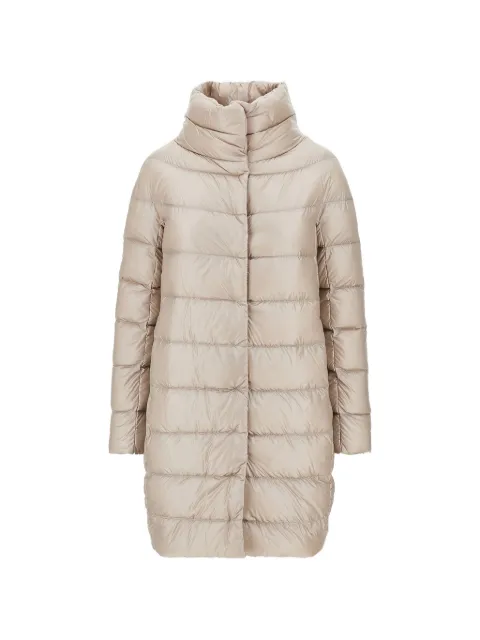 Herno Dora quilted funnel-neck coat Neutrals PI0177DIC12017Z